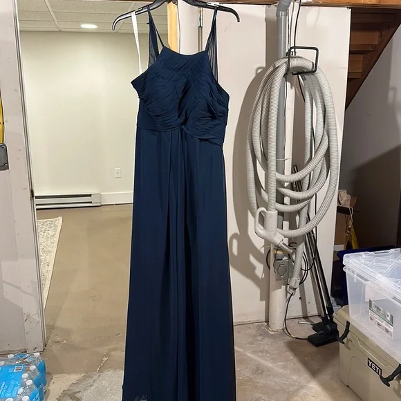 Azazie | Dresses | Azazie Ginger Bridesmaid Dress In Dark Navy | Poshmark